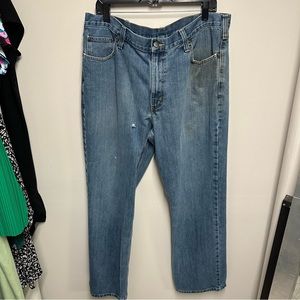 Men's Carhartt Relaxed Fit Blue Jeans Size 38x32